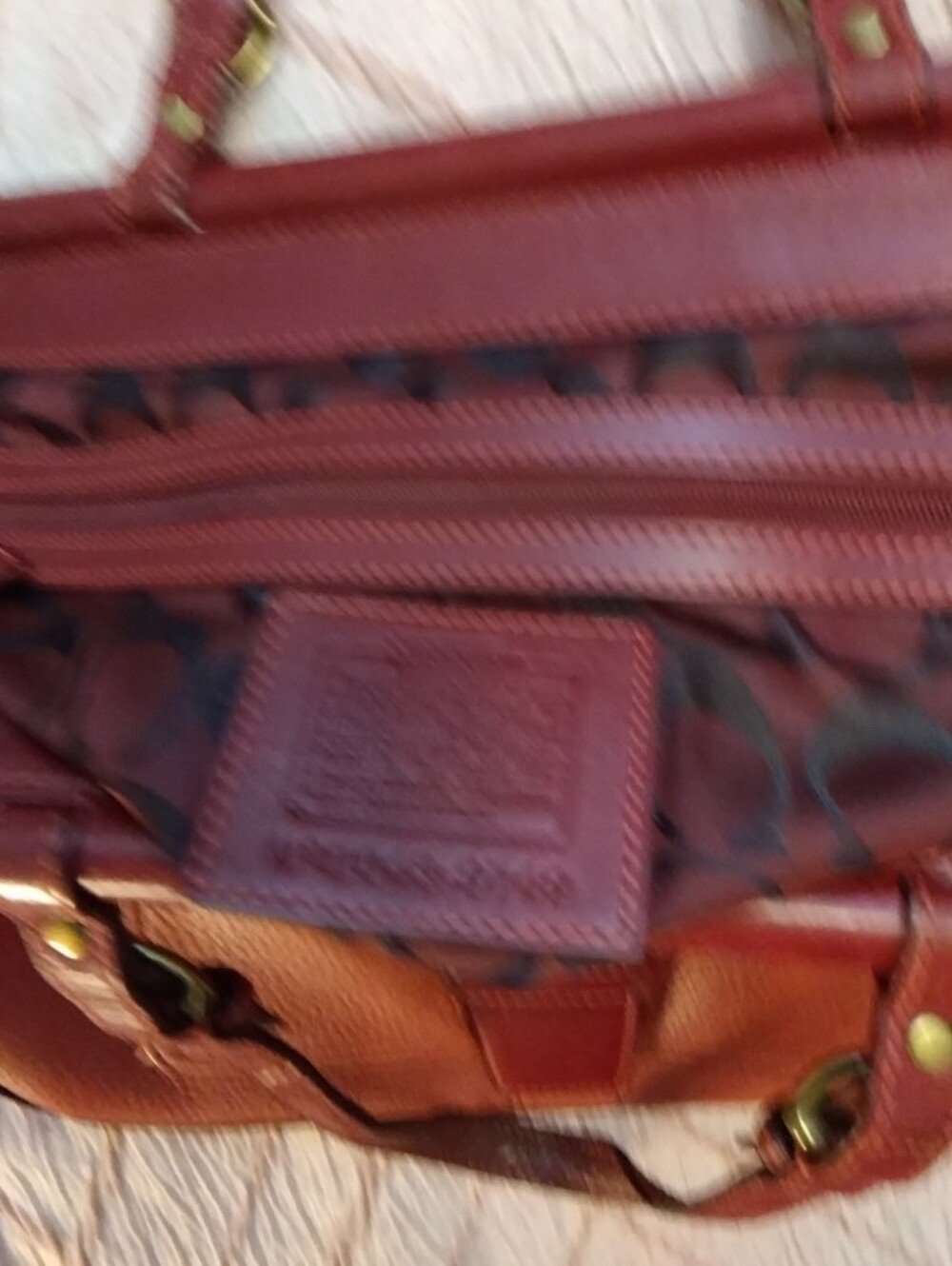 Coach Vintage Soho Dowel Satchel 2004 Coral With Red Trim - Picture 8 of 15